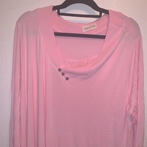 Larace long sleeve baby pink top 5x